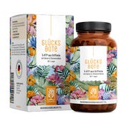 5-HTP aus Griffonia mit Safran & Zitronenmelisse -  GLÜCKSBOTE - 90 vegane Kapseln - NATURTREU® 90 St