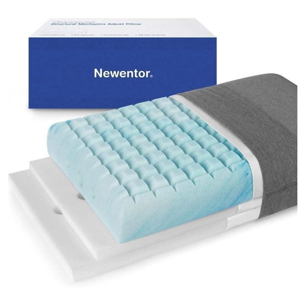 Newentor® Höhenverstellbares Memory Foam Nackenstützkissen 6 1 St
