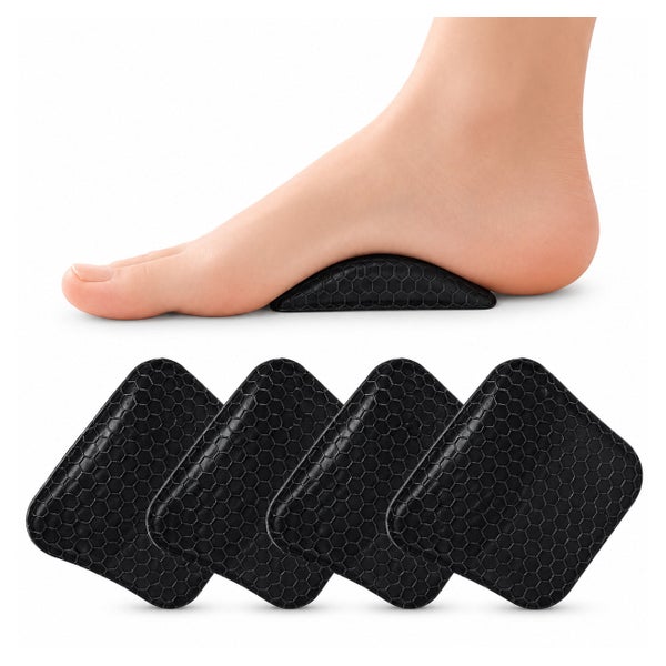 COOL-i Fußgewölbe-Gelpads Schwarz 1,4 cm, 2 Paar 4 St