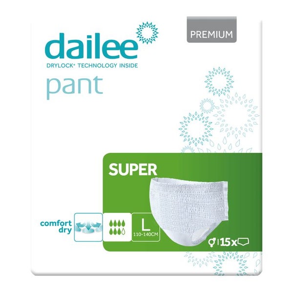 Dailee Inkontinenz Pants Super M, Windeln für Erwachsene 15 St