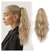 Pferdeschwanz Haarteil 45cm Gewellt Hellblond Gemischt Plati 1 St