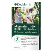Produktabbildung: DocMorris Magnesium 400 mg - Mit B-Vitaminen gegen Müdigkeit & für Muskeln, 60 St