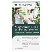 DocMorris Magnesium 400 mg - Mit B-Vitaminen gegen Müdigkeit & für Muskeln, 60 St