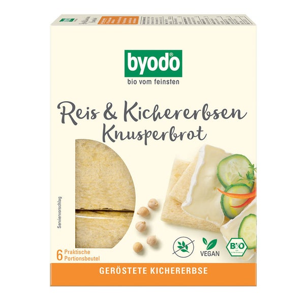 BYODO Reis & Kichererbsen Knusperbrot 120 g