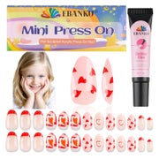 Falsche Nägel Kinder Mädchen 26 Stück 1 Pack Presse Rotes He 1 St