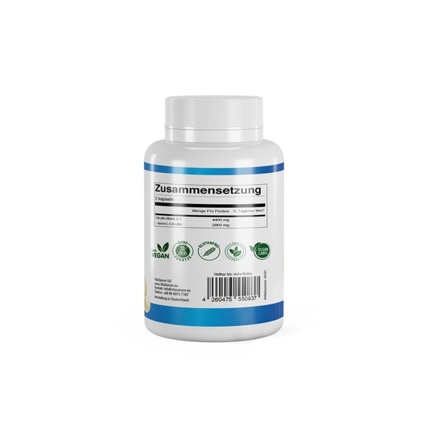 L-Citrullin Malat 1000mg Tabletten Von Sowelo – Für Muskelpumpe, Ausdauer & Sexuelle Leistungsfähigkeit