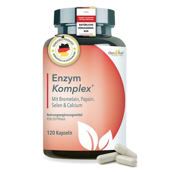 DocVital® Enzym Komplex – Bromelain & Papain 120 Kapseln 120 St