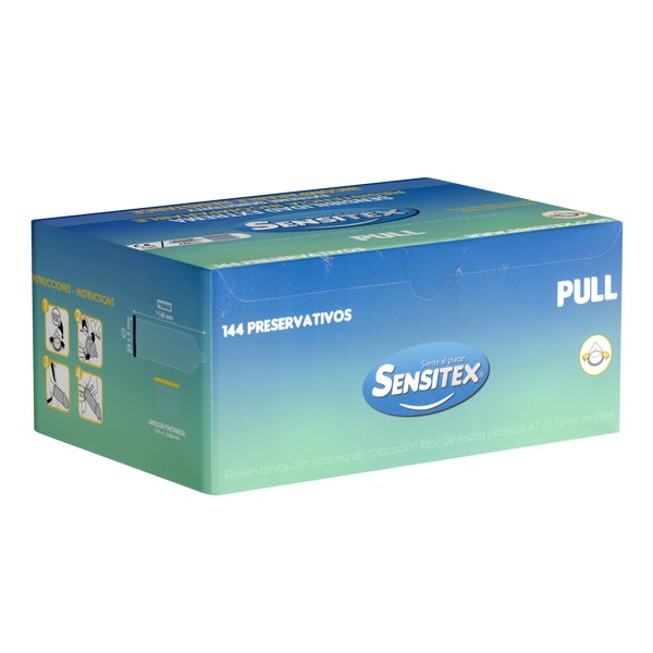 «Pull» Kondome – 144 Stück, latexfrei, hypoallergen, dünn (144 Kondome) 144 St