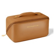 Aucuu Reise Kosmetiktasche PU Leder Wasserdichter Make-up Or 1 St