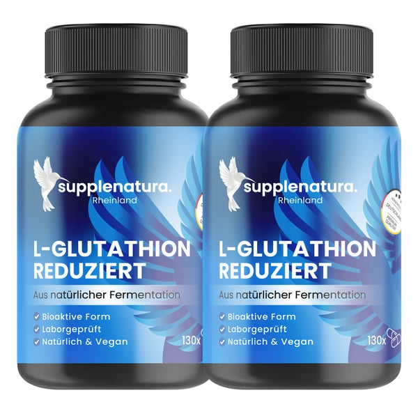 supplenatura® L-Glutathion Kapseln - 500mg - reduzierte Form 260 St