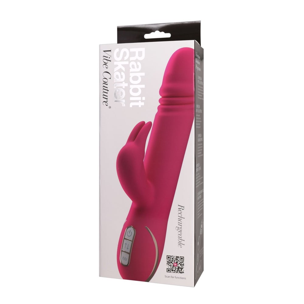 Rabbitvibrator „Rabbit Skater“ mit Stoßfunktion, 23 cm