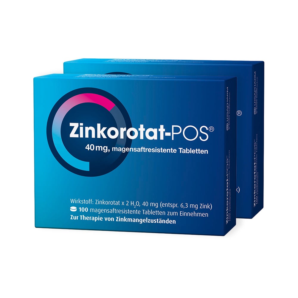 Zinkorotat POS 40 mg Doppelpack 2X100 St