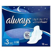 Always Infinity Night Damenbinden mit Flügeln, Größe 3, 10 Stück 1 St