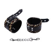 Virna - Leopard Real Leather ankle restraint 1 St