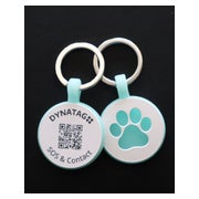 Tiermarke Silikon Glow Blau – QR-Code mit Online-Profil 1 St