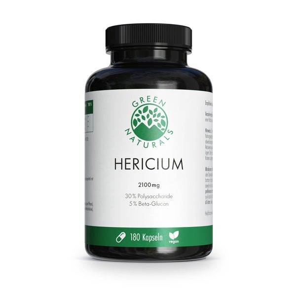 GREEN NATURALS Lions Mane Hericium 2100 mg vegan 180 St
