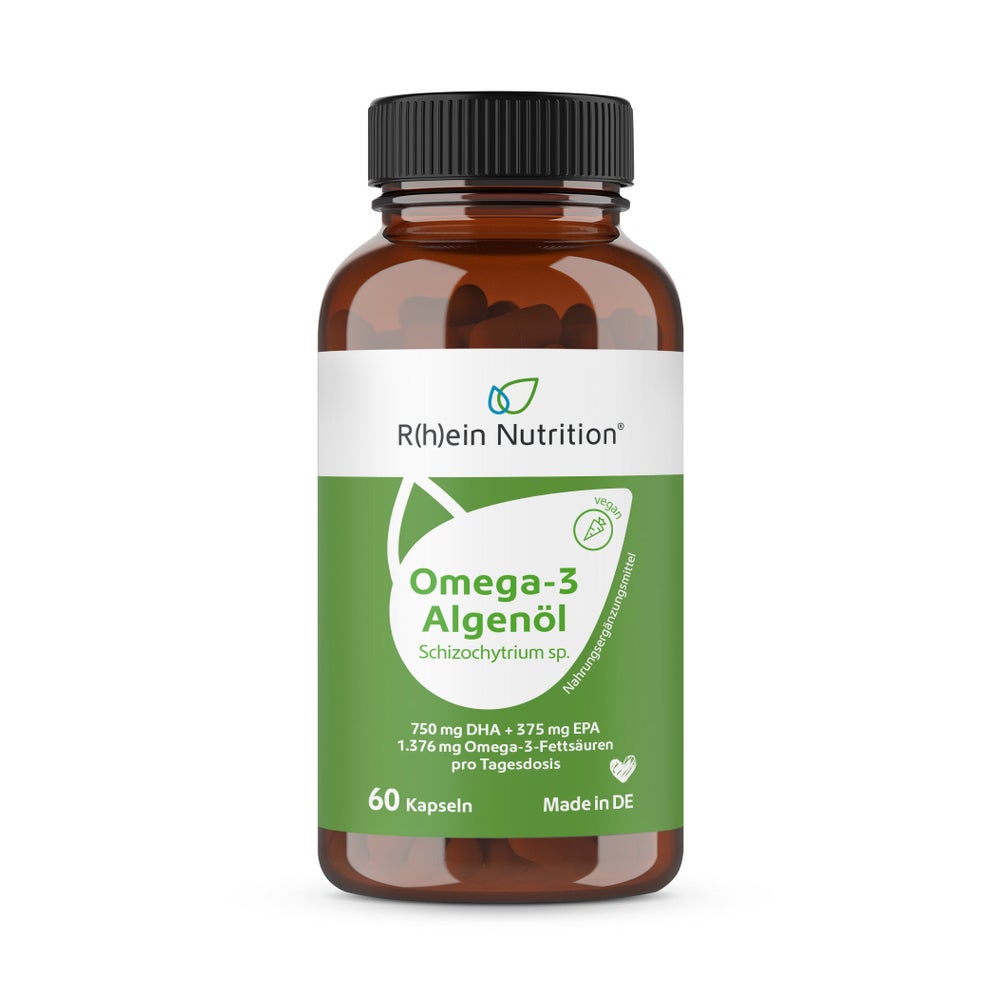 Omega-3 Algenöl mit DHA + EPA hochdosiert & vegan 60 St