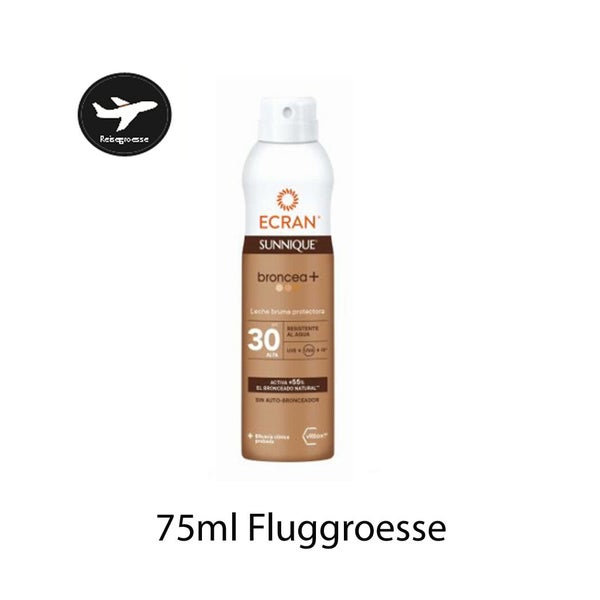 ECRAN SUNNIQUE - Sun Spray - Sonnenschutzspray mit Broncea+ FPS 30 75 ml
