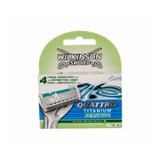 WILKINSON SWORD Quattro Titanium Sensitive Rasierklingen, 4 St