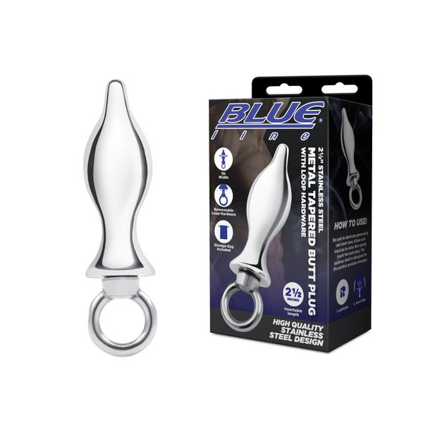 Blue Line - Butt Plug aus Edelstahl