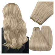 Tressen Echthaar Extensions Blond Aschblond 60 2-Weft-2-#P18 1 St