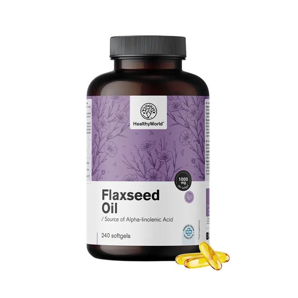 HealthyWorld Leinsamenöl 1000 mg 240 St