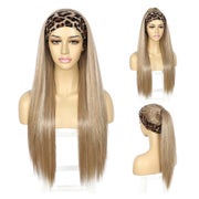 Stirnband Perücke Damen Synthetik 26 Zoll Blond 1 St