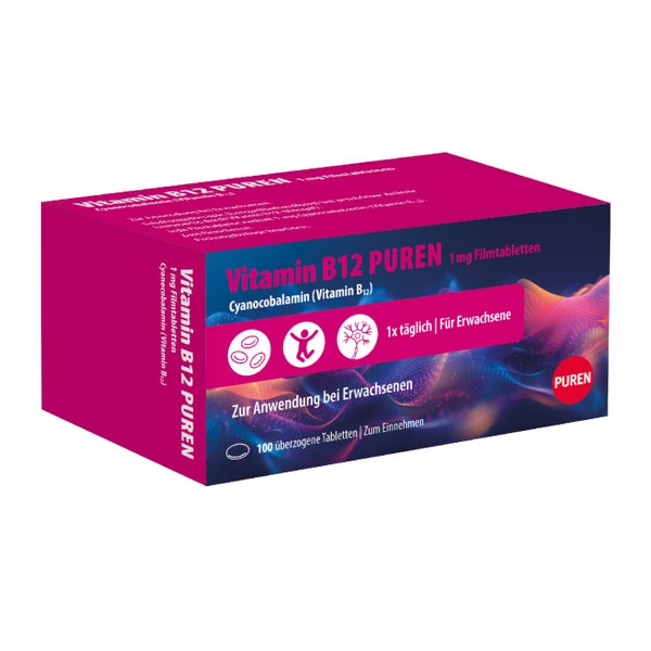 Vitamin B12 Puren 1 Mg Filmtabletten 100 St