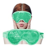 COOL-i Gel Augenmaske Grün, kühlend & wiederverwendbar 1 St
