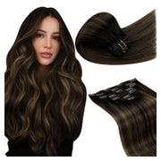 Echthaar Extensions Clip Menschenhaar Balayage 35cm-7PCS 3.2 1 St