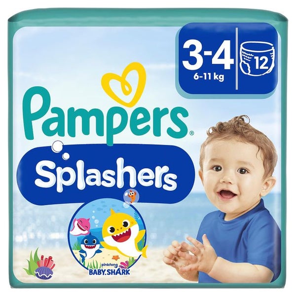 Pampers Windeln Größe 3-4, Splashers Baby Shark Limited Edition 96 St