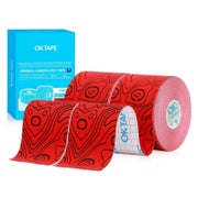 OK TAPE Pro Kinesiologie Tape (5cm x 5m) - Wasserfest, Hautfreundlich, 2 Rollen
