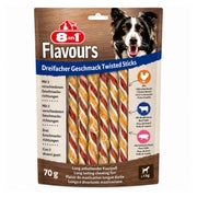 8in1 Triple Flavour Twisted Sticks 10 St