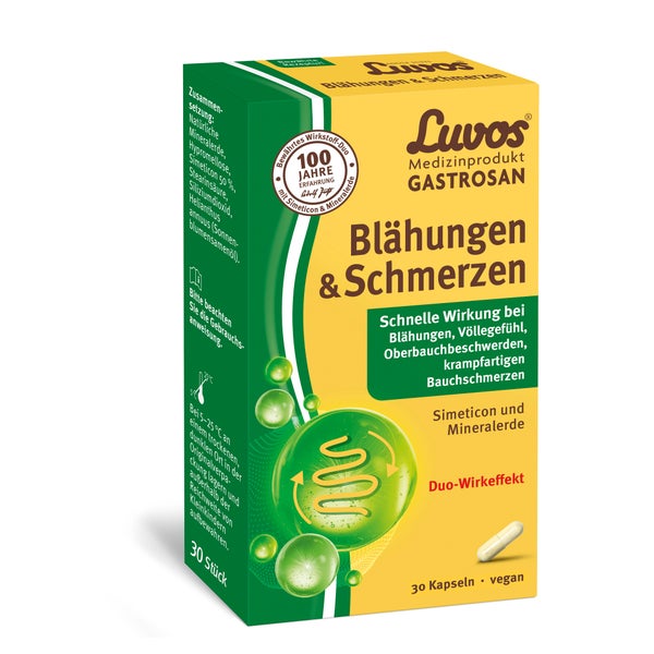 Luvos Gastrosan Blähungen & Schmerzen Kapseln 30 St
