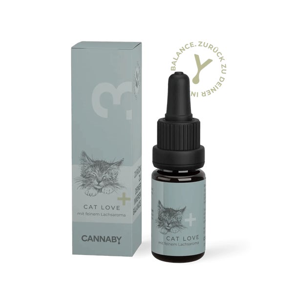 CANNABY Premuim CBD Öl 3% für Katzen Breitspektrum 10 ml