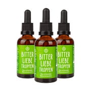 Produktabbildung: BitterLiebe Bittertropfen - Bitterstoffe Tropfen mit hochwertigen Löwenzahn und Bitterkräuter - Bittertropfen nach Hildegard von Bingen - Bitter Liebe - Vegan und Made in Germany 3x 50 ml