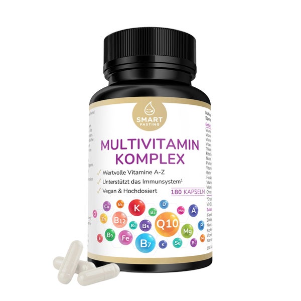 A-Z Multivitamin Komplex – 26 Vitalstoffe hochdosiert, vegan 180 St