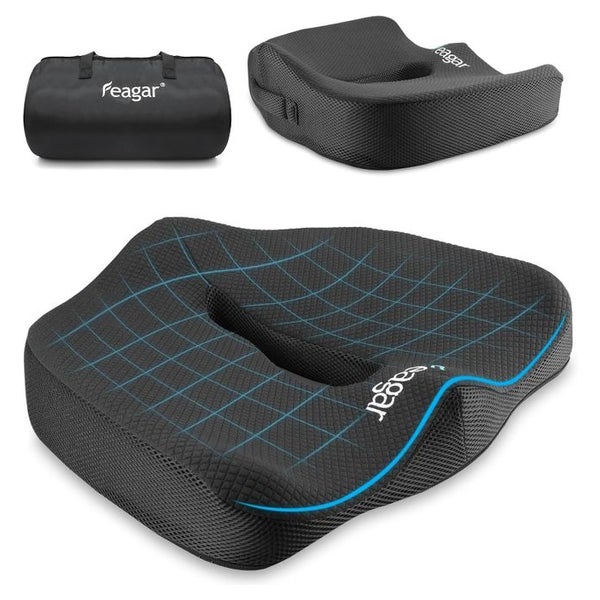 Feagar Sitzkissen Orthopädisches Sitzkissen aus Memory Foam 1 St