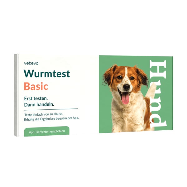 Wurmtest Basic Hund inkl. Spulwürmer, Hakenwürmer & Co. 1 St