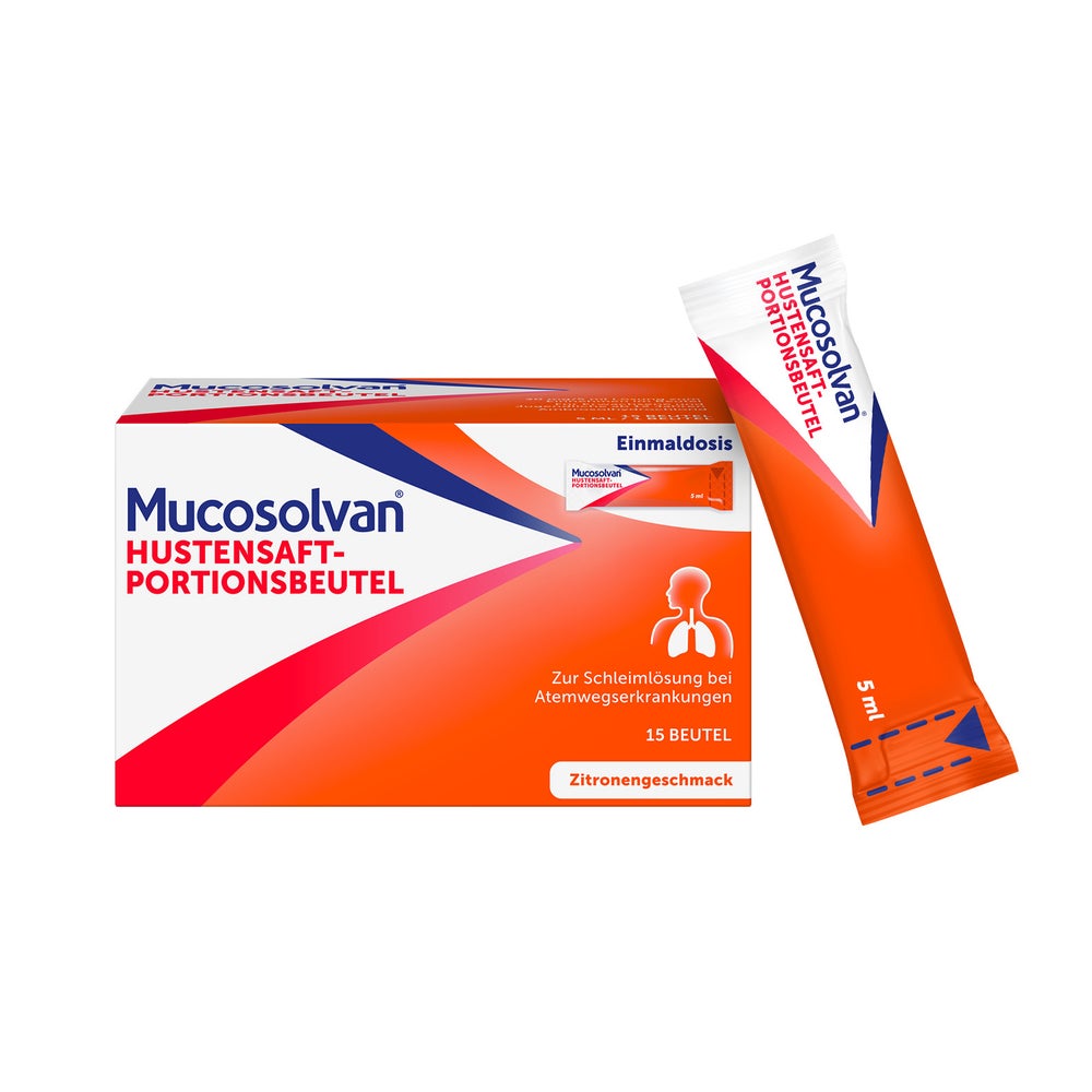 Mucosolvan Hustensaft Portionsbeutel 15X5 ml