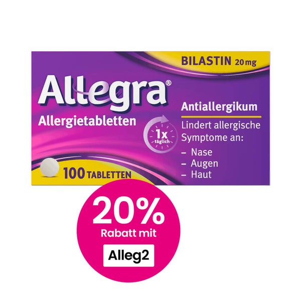 Allegra Allergietabletten 20 mg Tablette 100 St