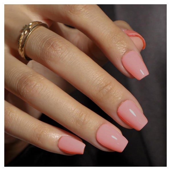 Künstliche Nägel Kurz Ballerina Mauve Kleber 30 Stück Dunkel 1 St