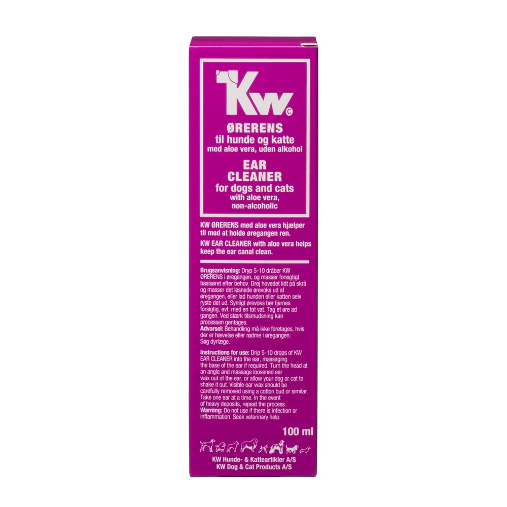 KW Ohrenreiniger mit Aloe Vera für Hunde & Katzen 100 ml