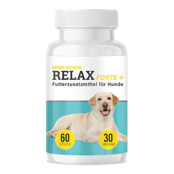 Adema Natural® Relax Forte + Tabletten | Blister zur Beruhigung für Tiere 60 St