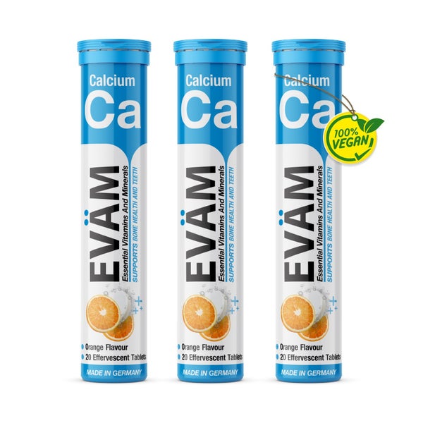 Calcium Brausetabletten 800mg hochdosiert vegan3er Pack 60 St