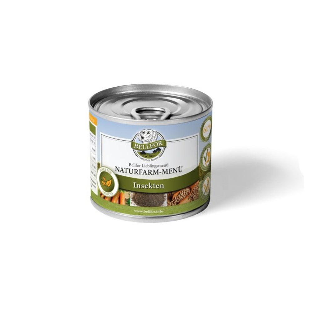 Hypoallergenes Hundefutter Nass mit Insekten - Naturfarm-Menü