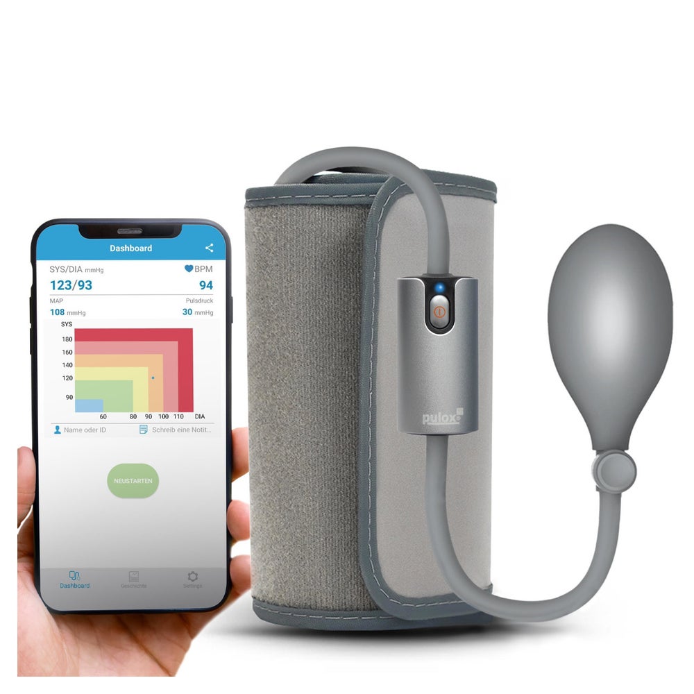 Pulox by Viatom - AirBP - Oberarm-Blutdruckmessgerät mit Bluetooth und App für iOS & Android 1 St