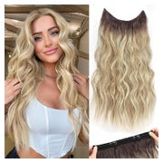 Extensions Ombre Blond Braun Gewellt Kunsthaar 50cm Clips As 1 St