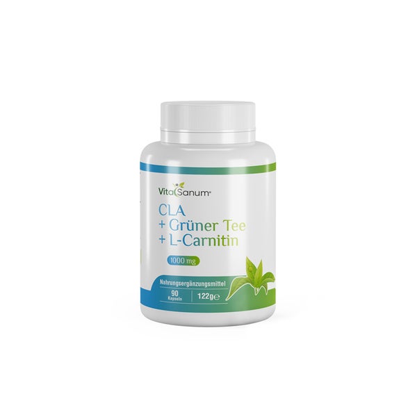VitaSanum®- CLA + Grüner Tee + L-Carnitin 1000 mg 90 Kapseln  St