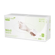 Medi-Inn Nitril white Einmalhandschuhe, weiß, puderfrei, Big Box, 200er Pack, Gr. S 2000 St